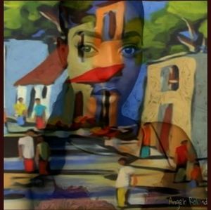 8.5 by 11.5 inch print The Village